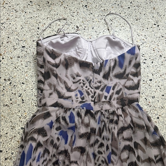 Erin Fetherston pink lavender print gown maxi dress 2 - Picture 8 of 8